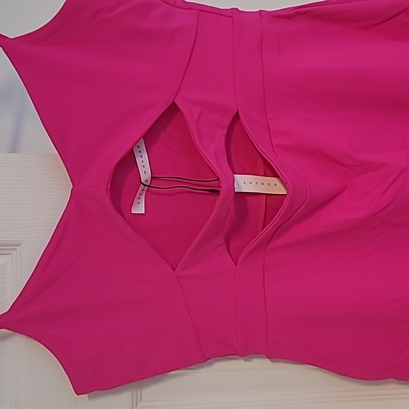 Susana Monaco Pink Cutout Dress - Picture 2 of 7